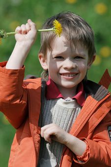 Boy In Summer Day. Royalty Free Stock Images Boy In Summer Day. Royalty Free Stock Images