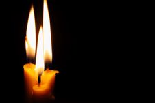 Three Candles Royalty Free Stock Photo Three Candles Royalty Free Stock Photo