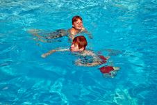 Children Having Fun In The Pool Stock Images