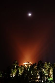 Night View Of Lion Hill From Lijiang Stock Images Night View Of Lion Hill From Lijiang Stock Images