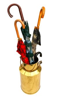 Umbrellas In Bucket Royalty Free Stock Image