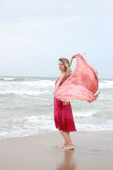 Woman Near The Sea Stock Image Woman Near The Sea Stock Image