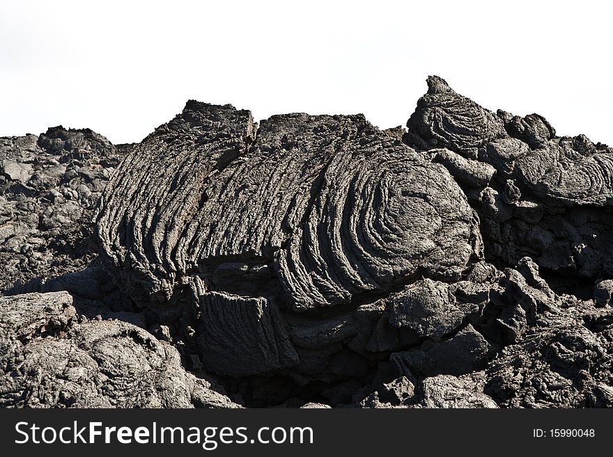 Cold volcanic flow in detail