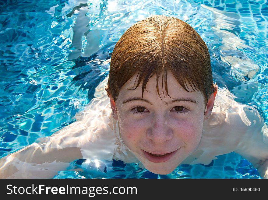 Boy In The Pool