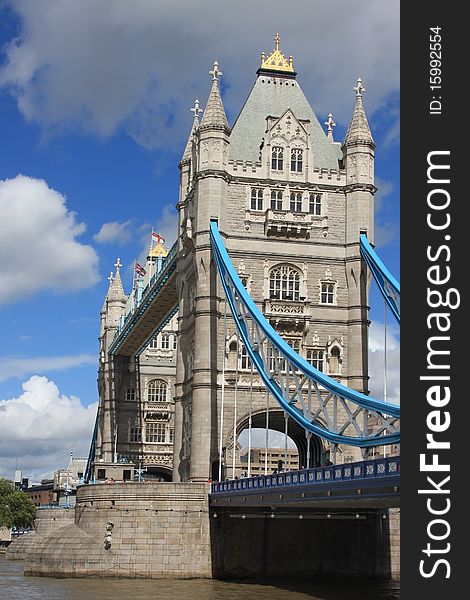 Tower Bridge in London, UK in a beautiful summer d