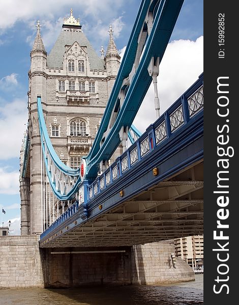 Tower Bridge In London, UK In A Beautiful Summer D