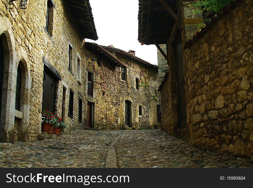 Paving Stone And Stone Houses