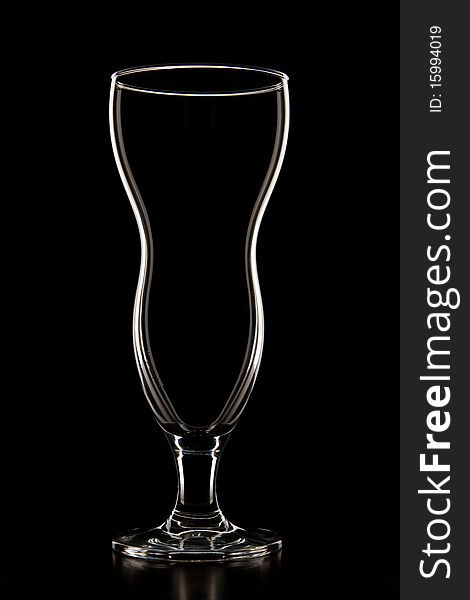 Cocktail Glass on a black. Cocktail Glass on a black