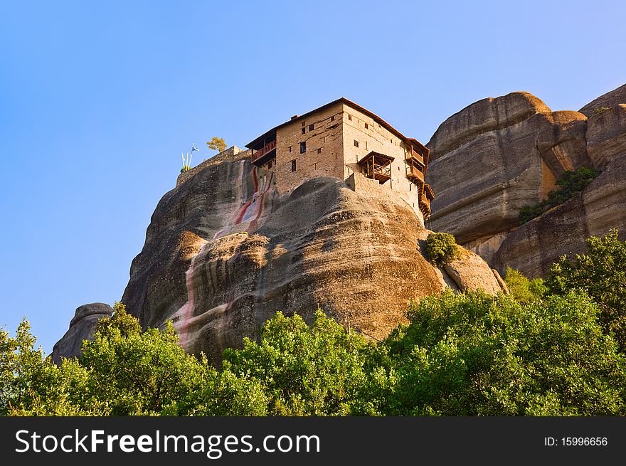 Meteora monastery in Greece - travel background