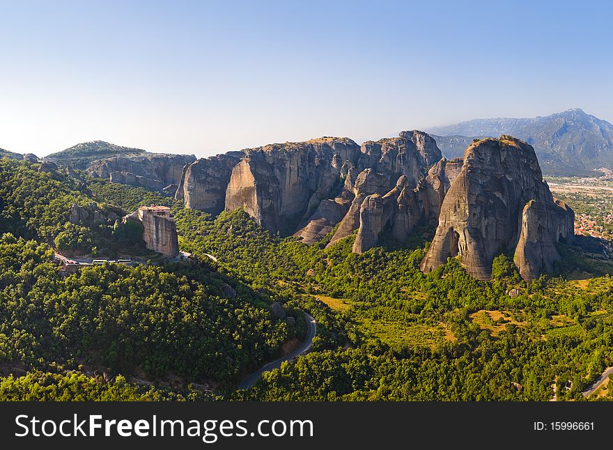 Meteora monastery in Greece