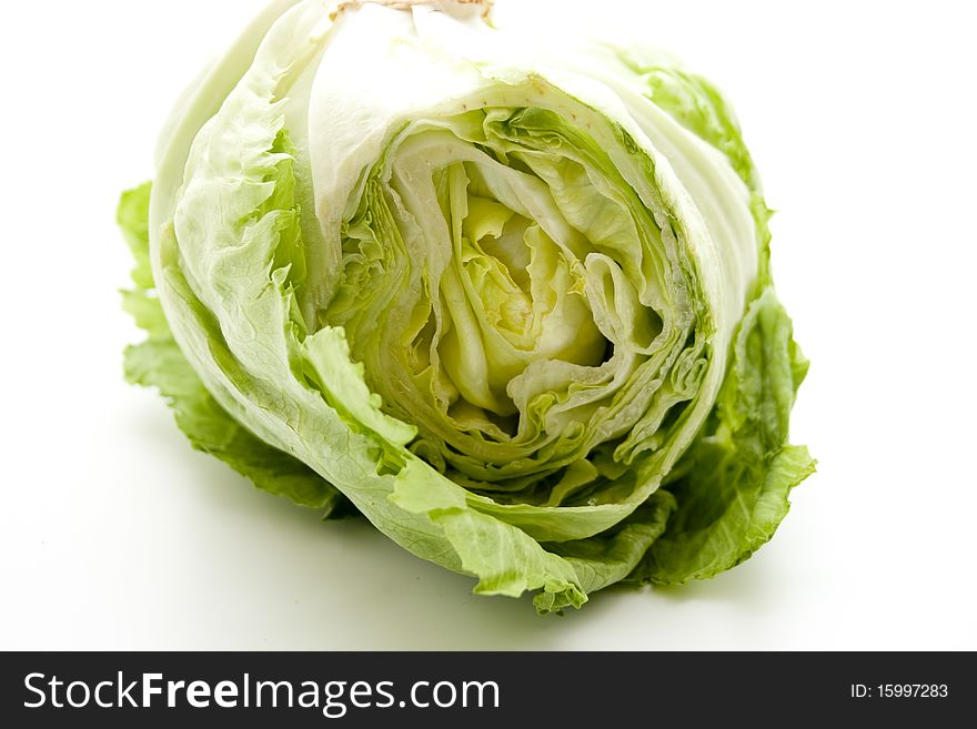Fresh iceberg salad for the health