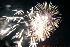 Bricktown Fireworks II Royalty Free Stock Photos Bricktown Fireworks II Royalty Free Stock Photos