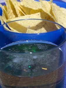 Corn Chips And Beer. Royalty Free Stock Images Corn Chips And Beer. Royalty Free Stock Images