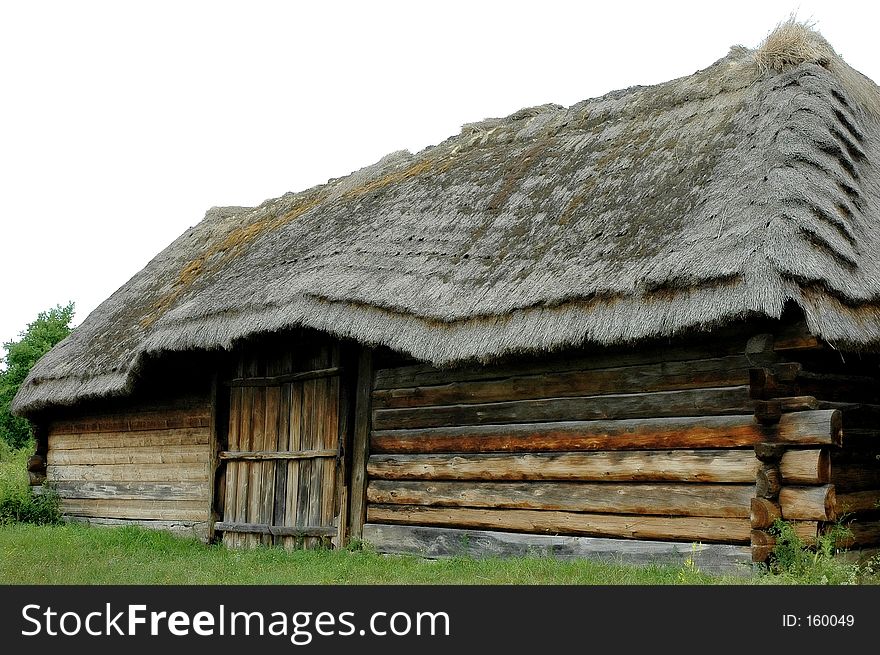 View of old hut. View of old hut