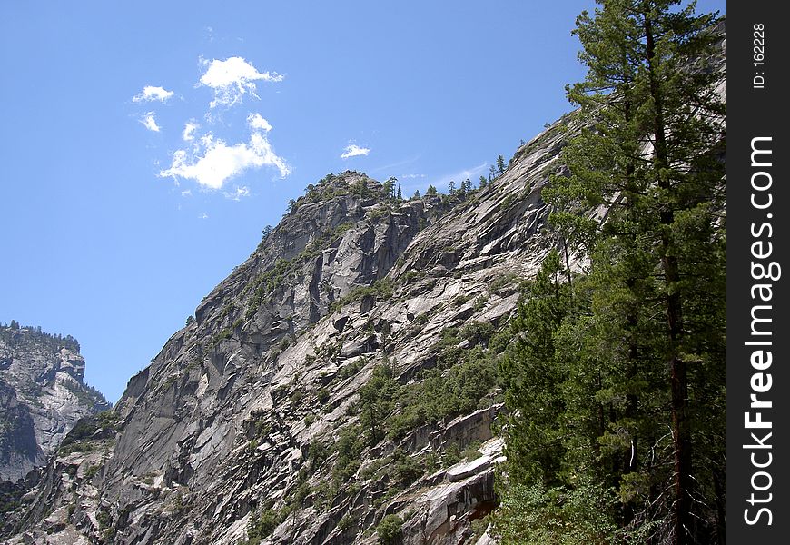 Mountain of Yosemite National Park in the Sierra Mountains of California - taken June 20, 2005. Mountain of Yosemite National Park in the Sierra Mountains of California - taken June 20, 2005