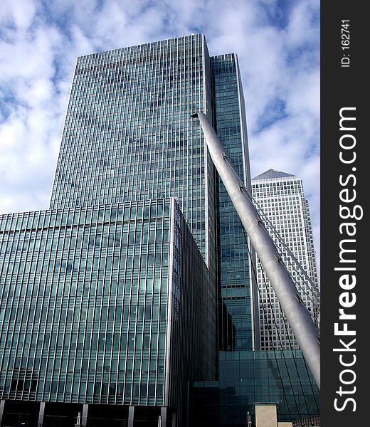 This is one of the many splendid office buildings in London Docklands. This is one of the many splendid office buildings in London Docklands.