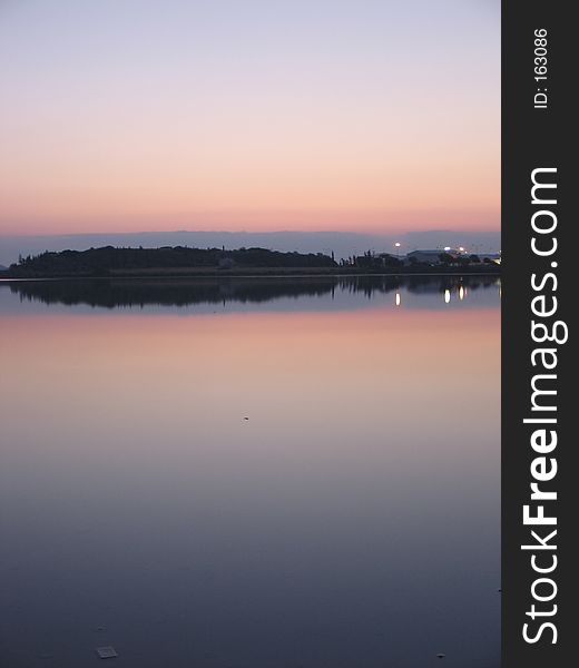 Early morning reflections. Larnaca. Cyprus