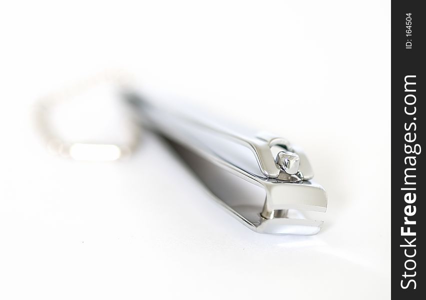 Close up of nail clippers with shallow depth of field. Close up of nail clippers with shallow depth of field