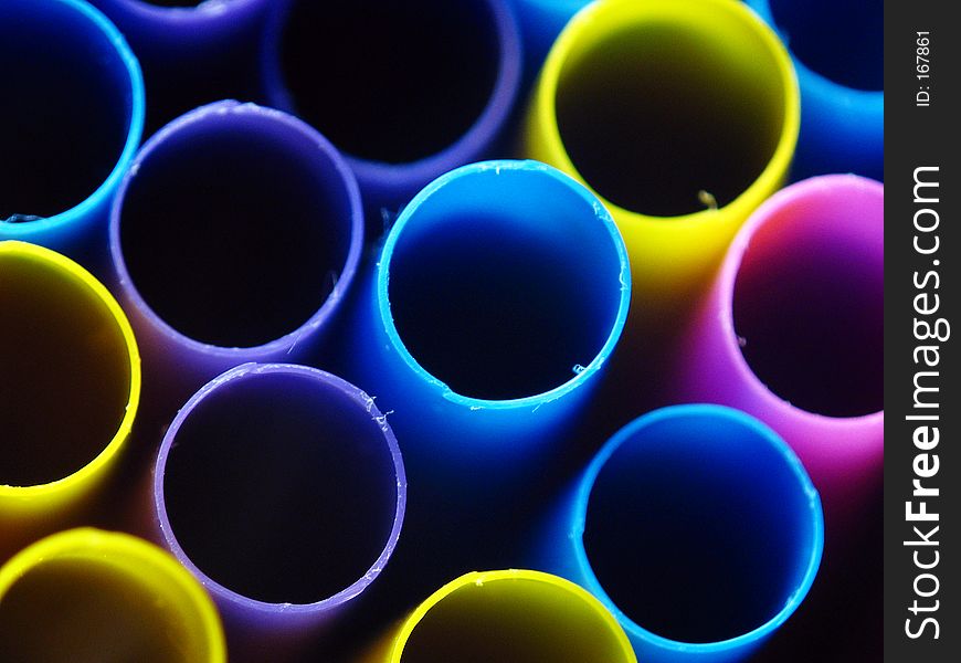 Coloful straws. Coloful straws.