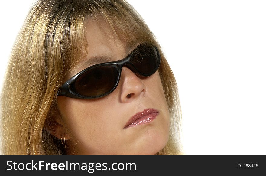 Close up of woman with glasses