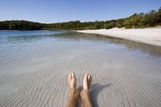 Mans Feet In Lake Stock Photography Mans Feet In Lake Stock Photography