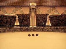 Bathroom Faucet And Sink Stock Images