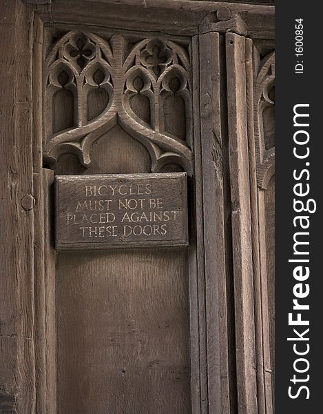 Ancient door (at Cambridge University)