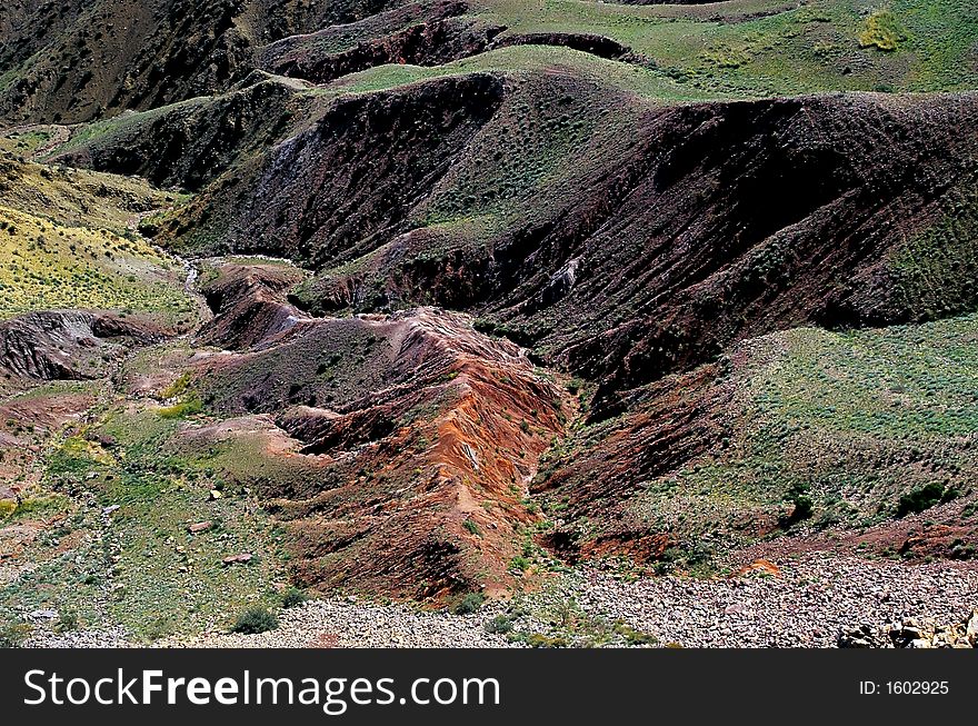 Colours playing at the edge of Gobi desert, Mongolia. Colours playing at the edge of Gobi desert, Mongolia.