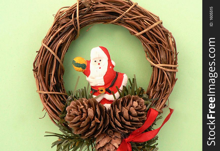 Christmas ornament - frame of decoration elements. Christmas ornament - frame of decoration elements