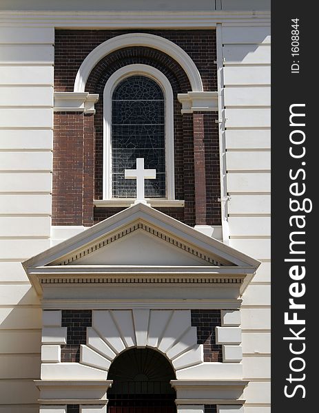 Window Of A Modern Church, Building in Sydney, Australia. Window Of A Modern Church, Building in Sydney, Australia