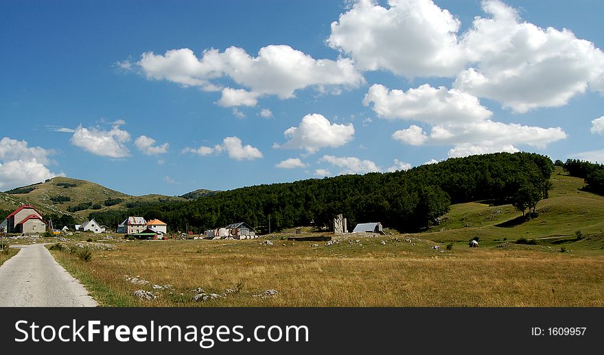 Village Trsa near National Park Durmitor in Montenegro