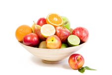 Full Bamboo Plate Of Fresh Fruits Stock Photos Full Bamboo Plate Of Fresh Fruits Stock Photos