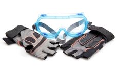 Protective Goggle And Gloves Royalty Free Stock Image Protective Goggle And Gloves Royalty Free Stock Image