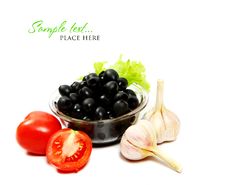 Tomatoes And Black Olives Royalty Free Stock Photography Tomatoes And Black Olives Royalty Free Stock Photography