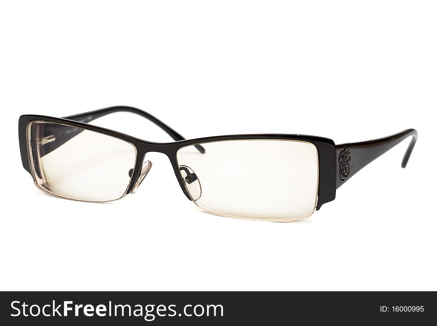 Reading glasses isolated on a white background