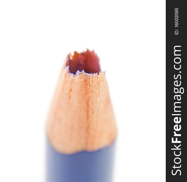 Colored pencils isolated on a white background. studio. picture.