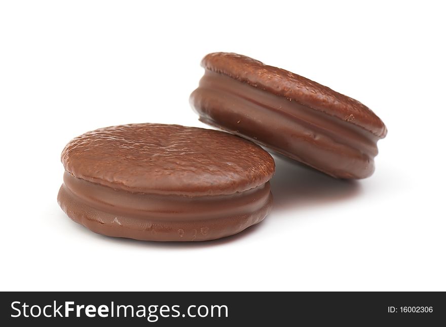 Sweets photographed in studio on white isolated background. Sweets photographed in studio on white isolated background