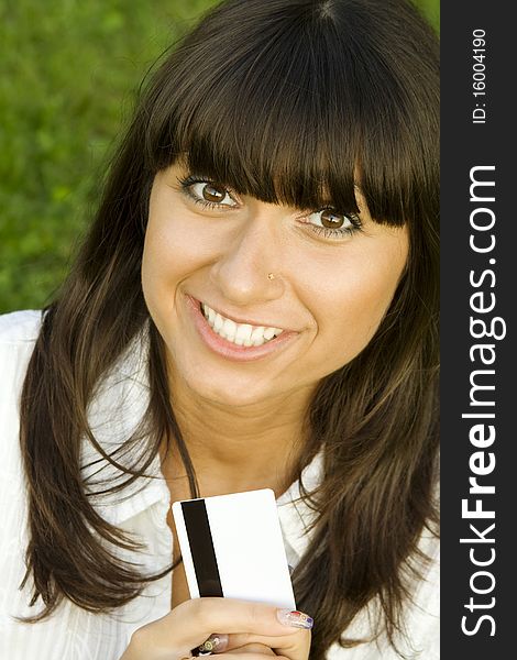 Young Woman With Credit Card