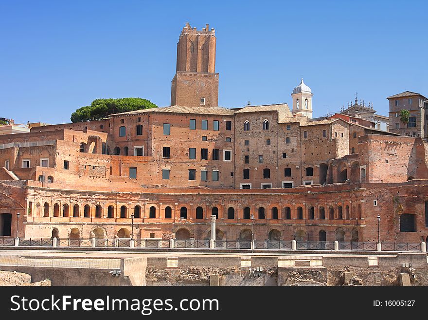 Trajan Market (Mercati Traianei) In Rome, Italy