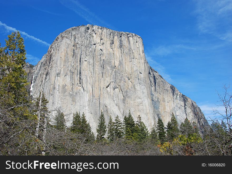 Profile of El Capitan in Yosemite National Park