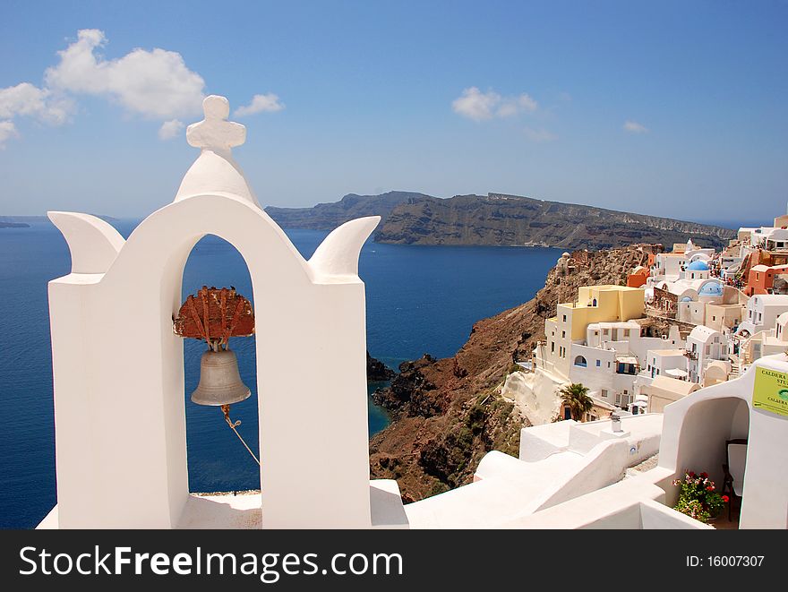 Beautiful landscape view in Santorini