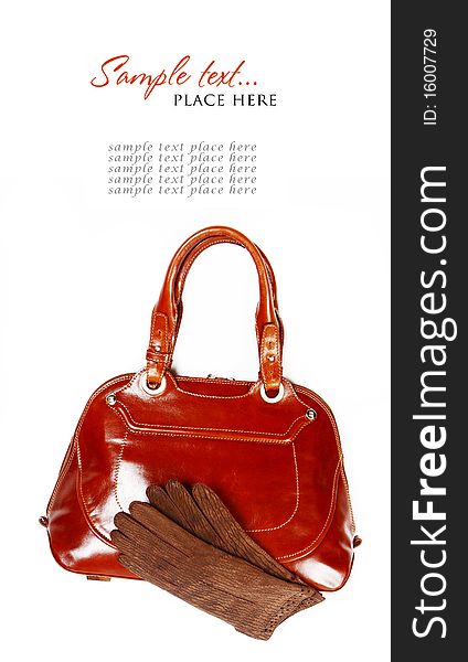 Stylish women's leather bag