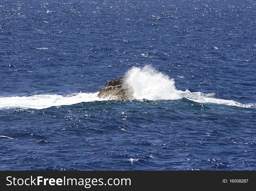 Rock in the sea, Dwejra, gozo island