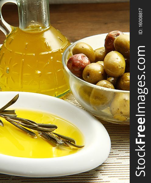 A picture of an olives oil