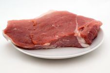 A Piece Of Fresh Raw Meat Stock Photo