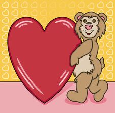 Bear Heart Too Stock Photography Bear Heart Too Stock Photography