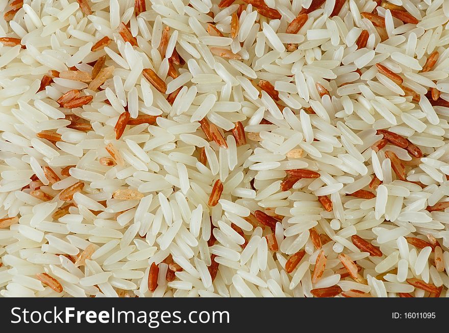 Thai White Red Jasmine Organic Rice texture using as Background