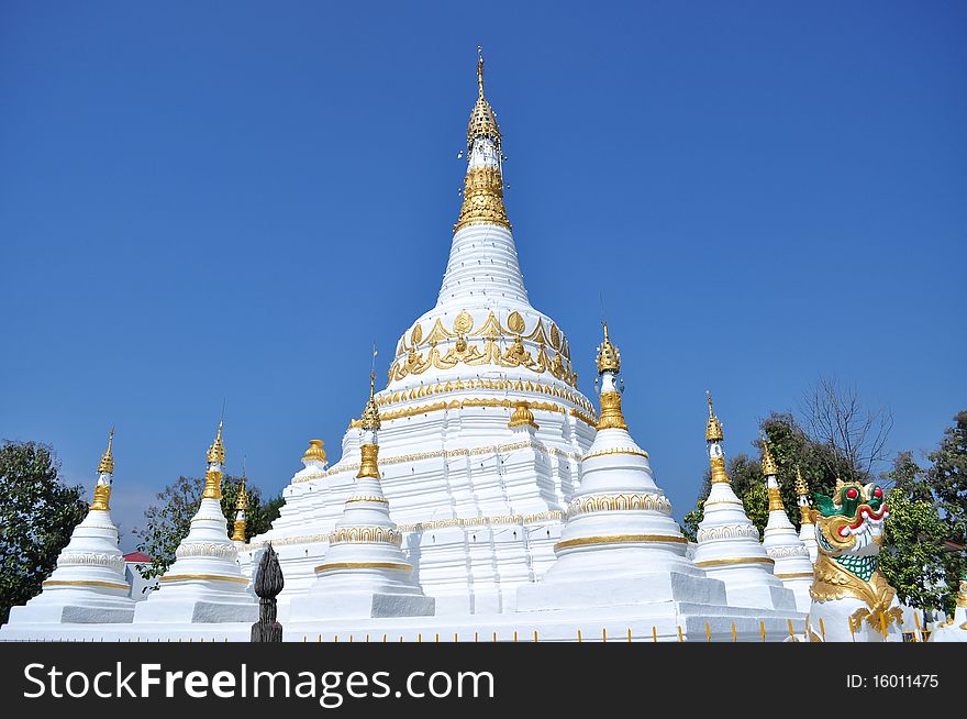 Image of stupa at Wat Luang pai , Maehongsorn   Thailand. Image of stupa at Wat Luang pai , Maehongsorn   Thailand