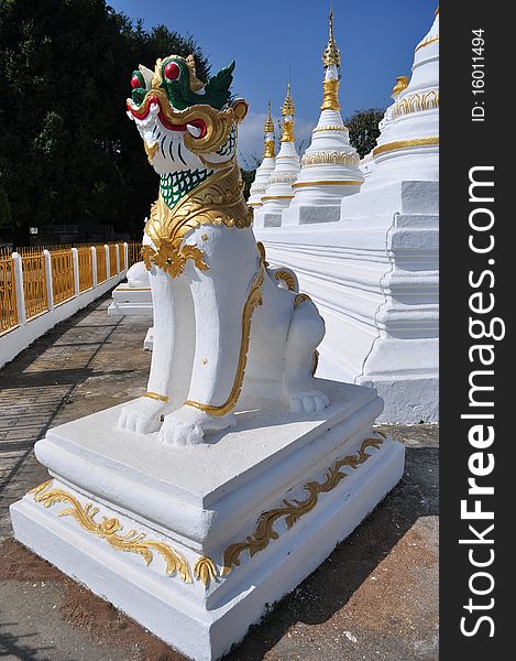 Image of Singha at Wat Luang pai , Maehongsorn   Thailand