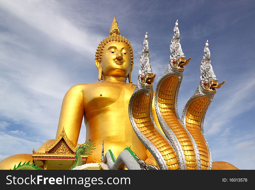 Buddha statue in thai temple